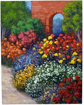 yxf028bE impressionismus Garten Ölgemälde